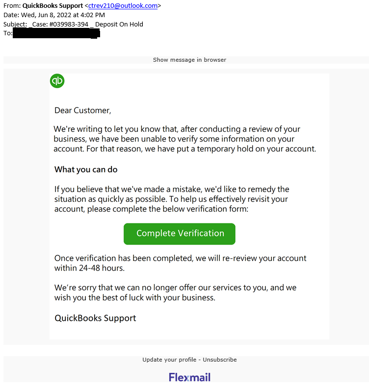 _Case: #039983-394 _ Deposit On Hold